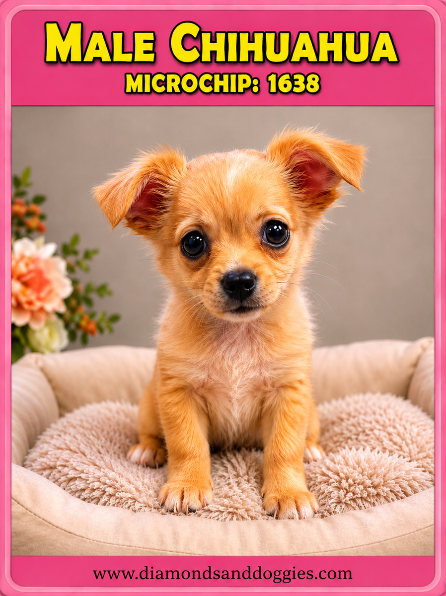 C*a様 Chihuahuaページ Male Chihuahua | Microchip. 1638 – Diamonds and Doggies